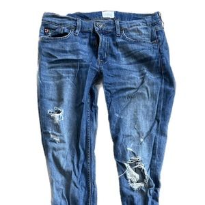 Hudson Women’s Distressed Straight Leg Jeans Size 27